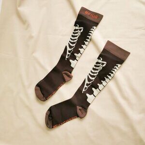 Figs Skeleton Design Socks Size M Stylish Comfortable Novelty Footwear